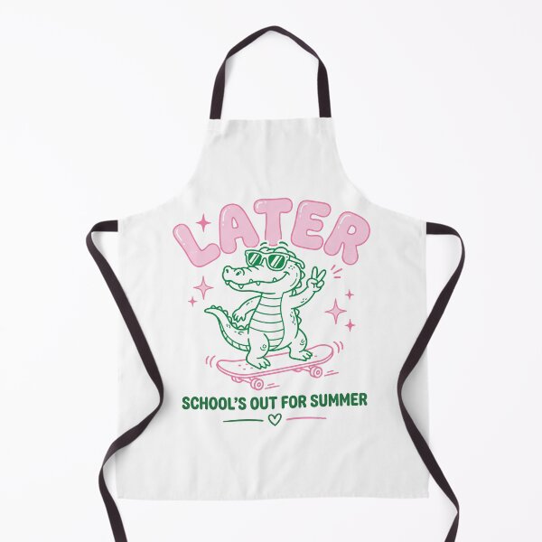 Item preview, Later School's Out For Summer Alligator Skateboard Retro designed and sold by ArcaneArtistry.