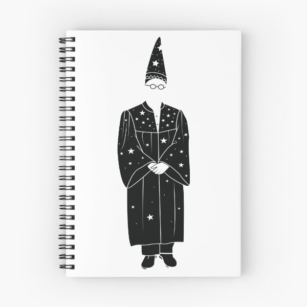 Item preview, Wizard Giles Black and White Illustration designed and sold by TotalTeeGeek.