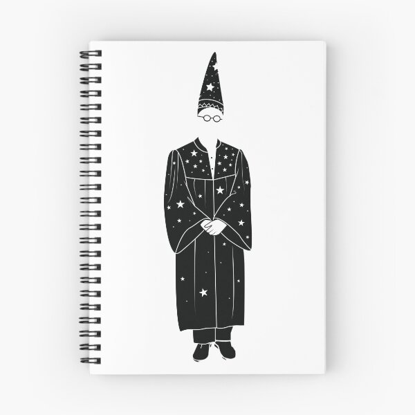 Item preview, Wizard Giles Black and White Illustration designed and sold by TotalTeeGeek.