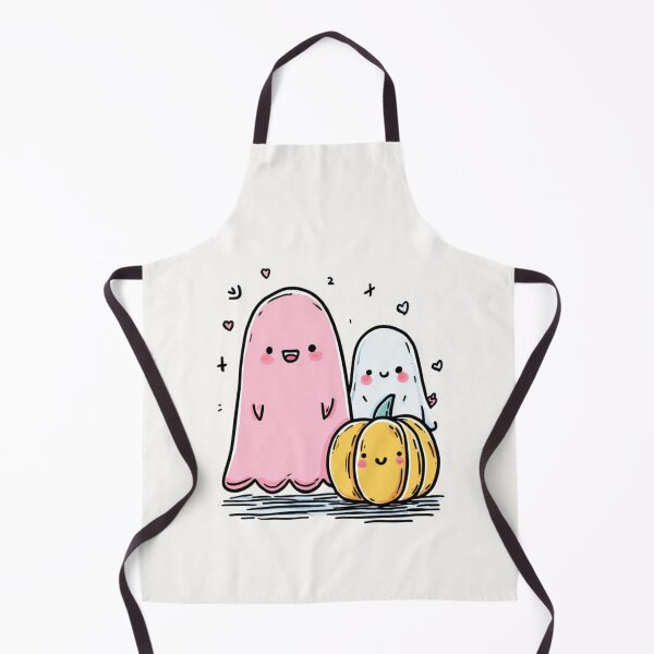 Item preview, Halloween_Pic 2_Cute pink ghost, cute white ghost and cute pumpkin designed and sold by Karen Lee J.