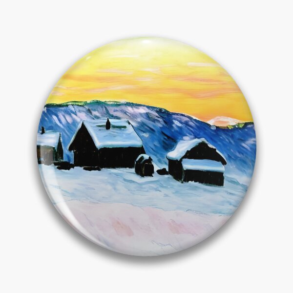 Item preview, Paysage of Norway, The Blue Houses: Impression of Nordic Light designed and sold by artdesignsnow.