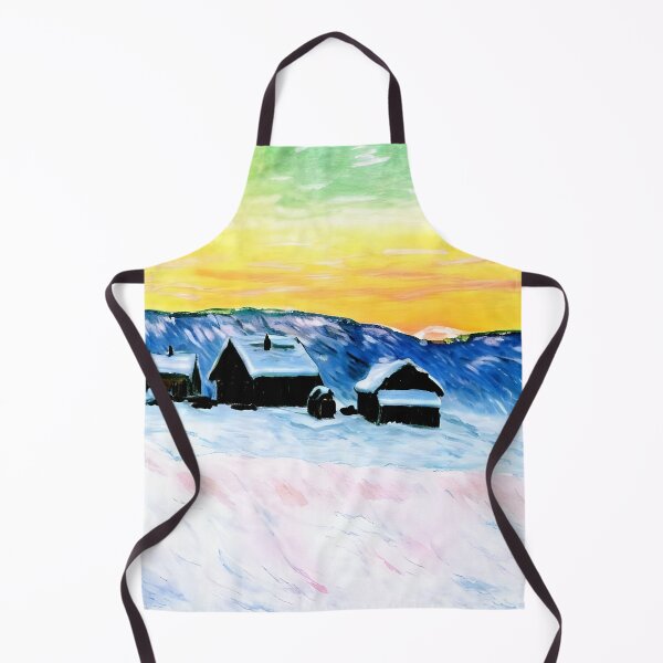 Item preview, Paysage of Norway, The Blue Houses: Impression of Nordic Light designed and sold by artdesignsnow.