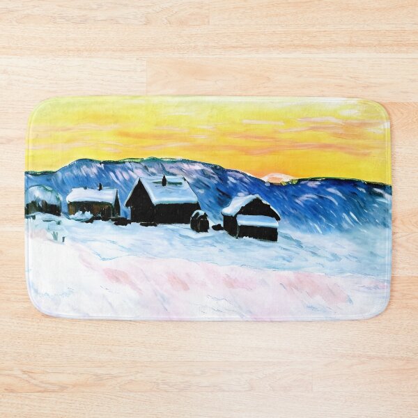 Item preview, Paysage of Norway, The Blue Houses: Impression of Nordic Light designed and sold by artdesignsnow.