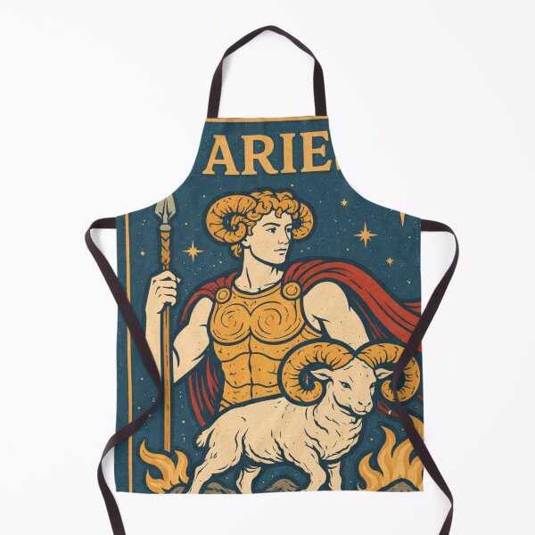 Item preview, Aries Zodiac Sign Celestial Ram Goddess Art – Fiery Cosmic Galaxy Astrology Horoscope Fantasy Warrior Illustration March April Birthday Gift Aesthetic designed and sold by Zaitmiprints.