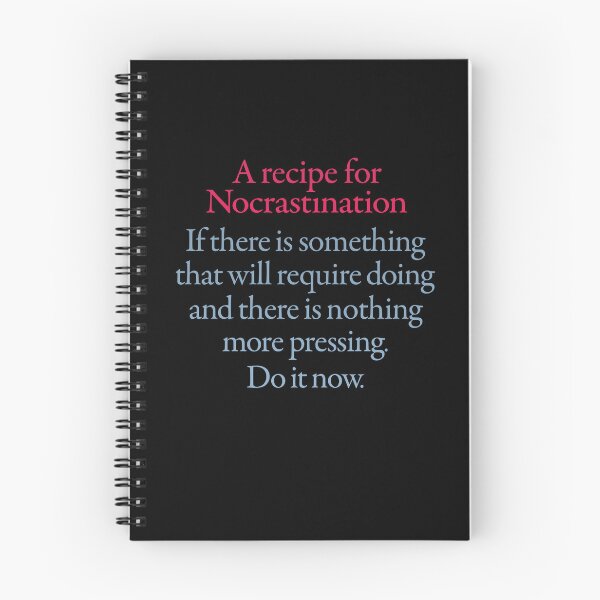 Item preview, A recipe for nocrastination. v.1 designed and sold by x1brett.