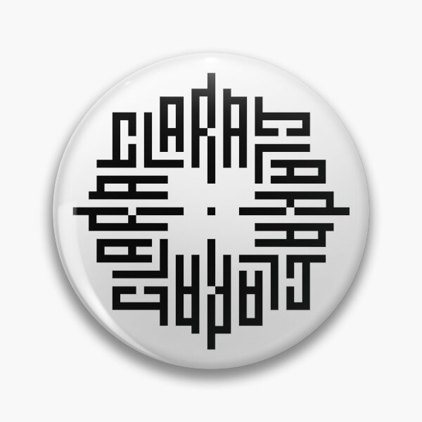 Item preview, CLARA | Black  | Modern Geometric Kufi Calligraphy | From Name to Art   designed and sold by FOR YOUR NAME.