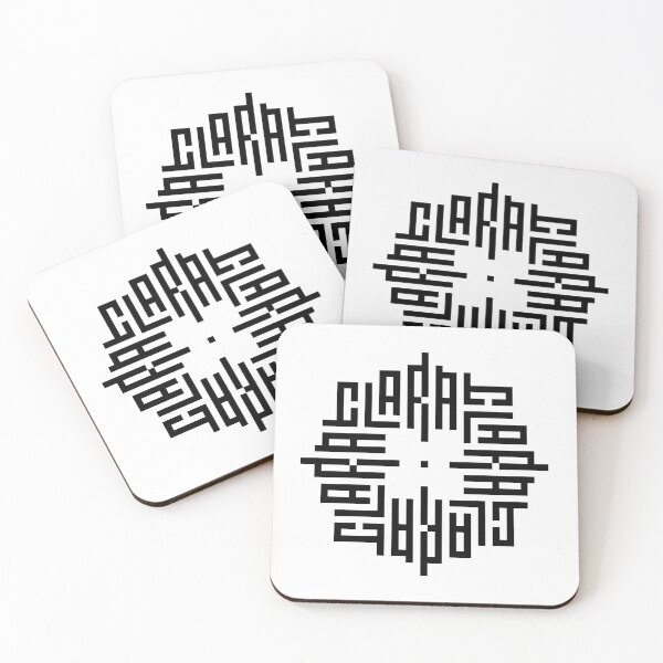 Item preview, CLARA | Black  | Modern Geometric Kufi Calligraphy | From Name to Art   designed and sold by FOR YOUR NAME.