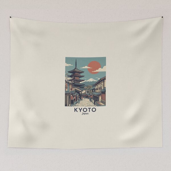 Item preview, Vintage Kyoto City Japan designed and sold by dudelinart.