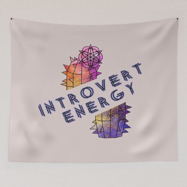 Item preview, Introvert Energy Geometric Cactus Aesthetic Design designed and sold by GraphicComet.