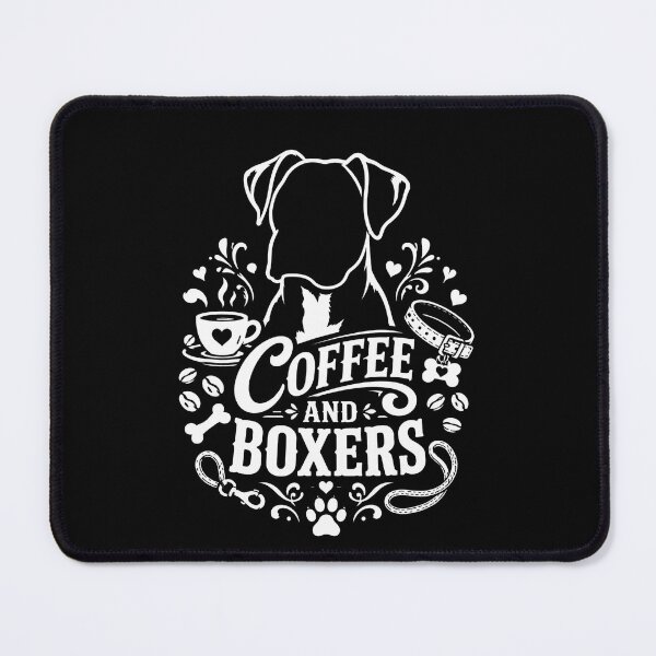 Item preview, Coffee and Boxers T-Shirt – Retro Boxer Dog Mom Tee, Boxer Mom Gift  designed and sold by THREE LITTLE BEANS.