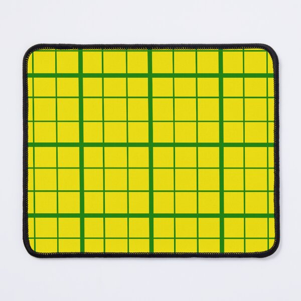 Item preview, Green On Yellow Grid Windowpane Check Design  designed and sold by PatternTitan.