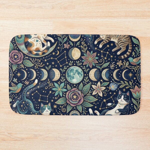 Item preview, Celestial Cats and Mystic Moon Pattern designed and sold by Iampoji.