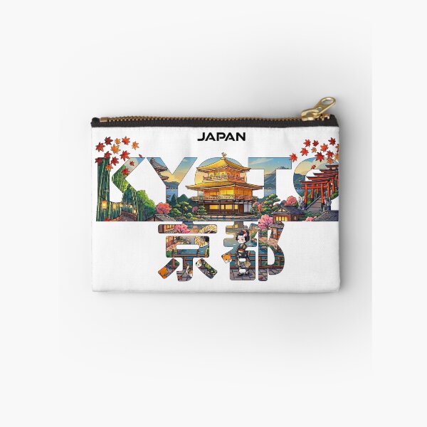 Item preview, Kyoto Japan Landmark Typography Travel Design designed and sold by Muri Neko.