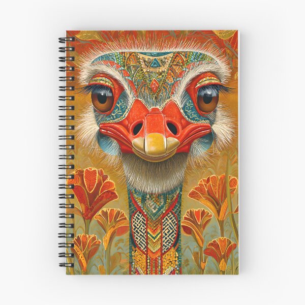 Item preview, Vibrant Ostrich Portrait With Artistic Details designed and sold by Artessie.
