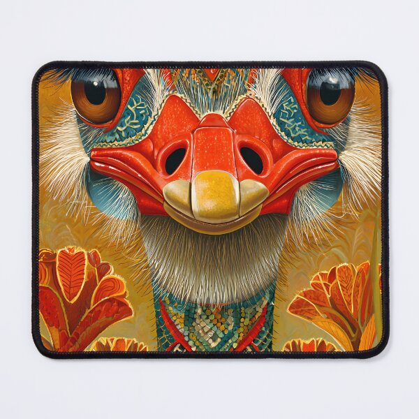 Item preview, Vibrant Ostrich Portrait With Artistic Details designed and sold by Artessie.