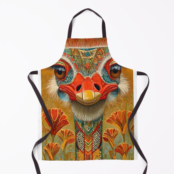 Item preview, Vibrant Ostrich Portrait With Artistic Details designed and sold by Artessie.