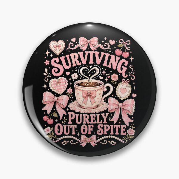 Item preview, Surviving Purely Out of Spite Pink Coquette Bow designed and sold by THREE LITTLE BEANS.
