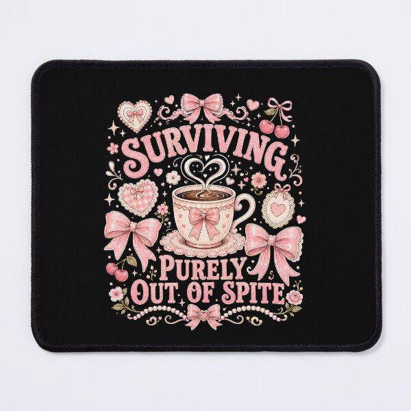 Item preview, Surviving Purely Out of Spite Pink Coquette Bow designed and sold by THREE LITTLE BEANS.
