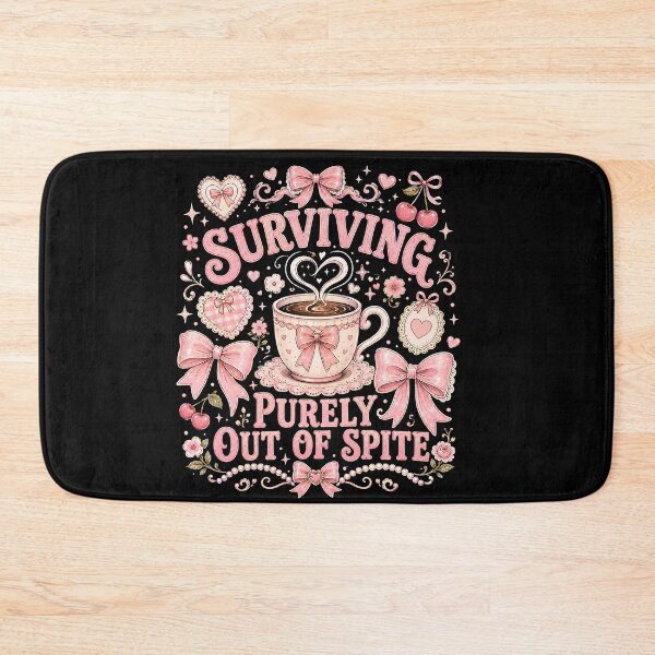 Item preview, Surviving Purely Out of Spite Pink Coquette Bow designed and sold by THREE LITTLE BEANS.