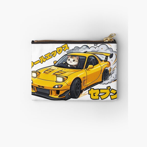 Item preview, Kawaii Drift Cat RX7 JDM Racer Akina mountain designed and sold by Muri Neko.