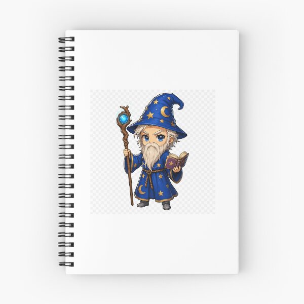 Item preview, Merlin the Magician – Fantasy Character Chibi Watercolor designed and sold by Mystic Fluid.