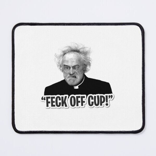 Item preview, Father Jack 'FECK OFF CUP!' designed and sold by Mirthful Merch.