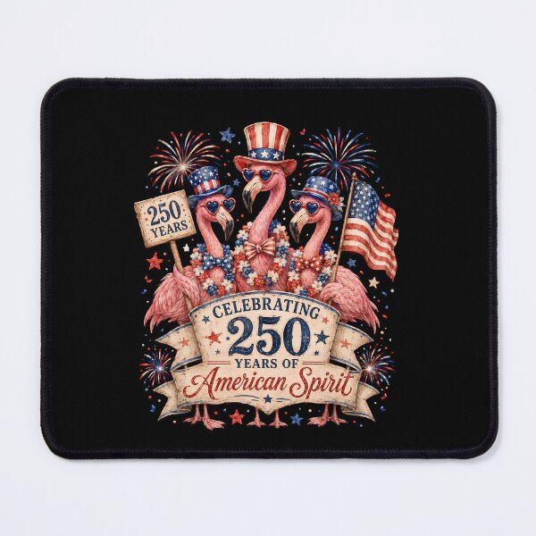 Item preview, Patriotic Flamingo 250 Years American Spirit T-Shirt,Patriotic Flamingo Shirt, 250 Years Freedom USA Tee, Fourth July designed and sold by THREE LITTLE BEANS.
