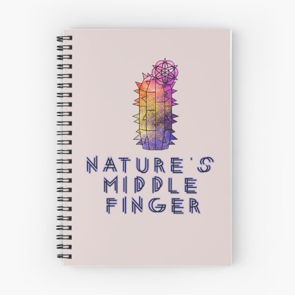 Item preview, Nature's Middle Finger Funny Geometric Cactus Design designed and sold by GraphicComet.