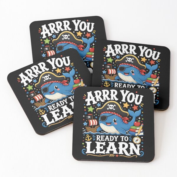 Item preview, Arrr You Ready to Learn Cute Pirate Whale Back to School designed and sold by THREE LITTLE BEANS.