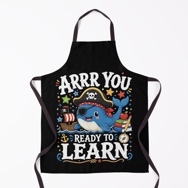 Item preview, Arrr You Ready to Learn Cute Pirate Whale Back to School designed and sold by THREE LITTLE BEANS.