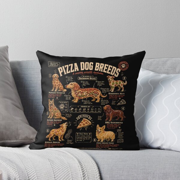 Item preview, Pizza Dog Breeds Funny Canine Food Anatomy Chart designed and sold by THREE LITTLE BEANS.