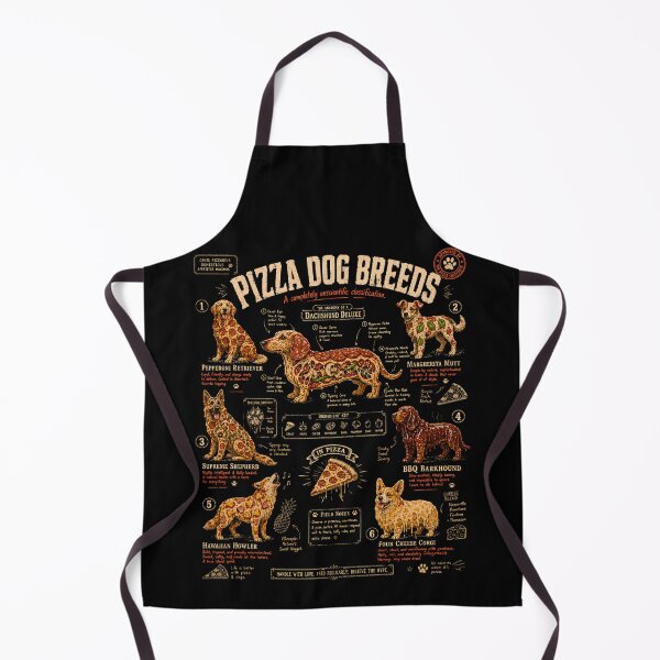 Item preview, Pizza Dog Breeds Funny Canine Food Anatomy Chart designed and sold by THREE LITTLE BEANS.