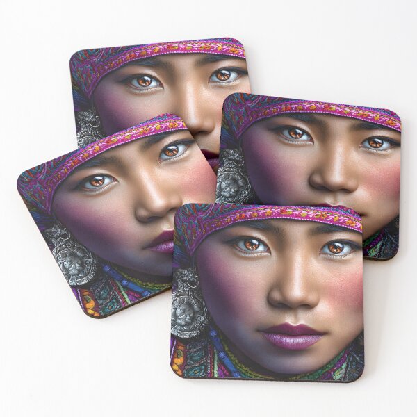 Item preview, Vibrant Portrait of a Traditional Ethnic Woman designed and sold by Artessie.