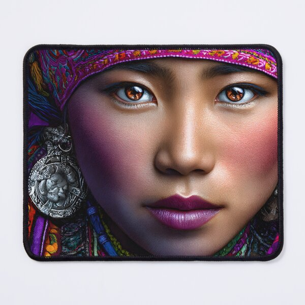 Item preview, Vibrant Portrait of a Traditional Ethnic Woman designed and sold by Artessie.
