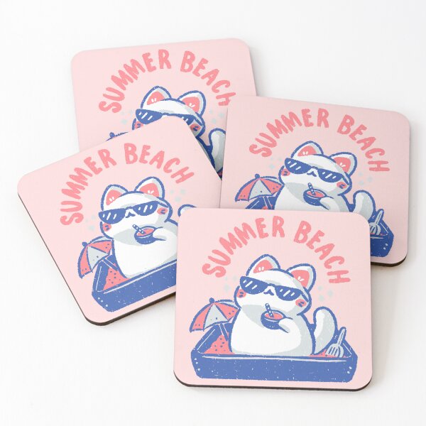 Item preview, Funny Summer Beach Cat designed and sold by xMorfina.