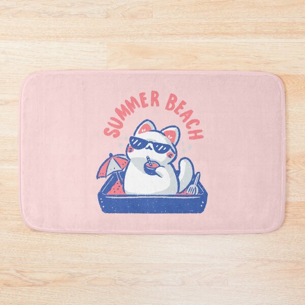 Item preview, Funny Summer Beach Cat designed and sold by xMorfina.