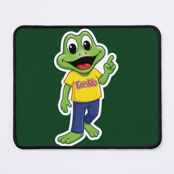 Item preview, Cute Green Frog Mascot Cartoon Sticker – Happy Amphibian Character Art designed and sold by Bhaskar Digital Art.