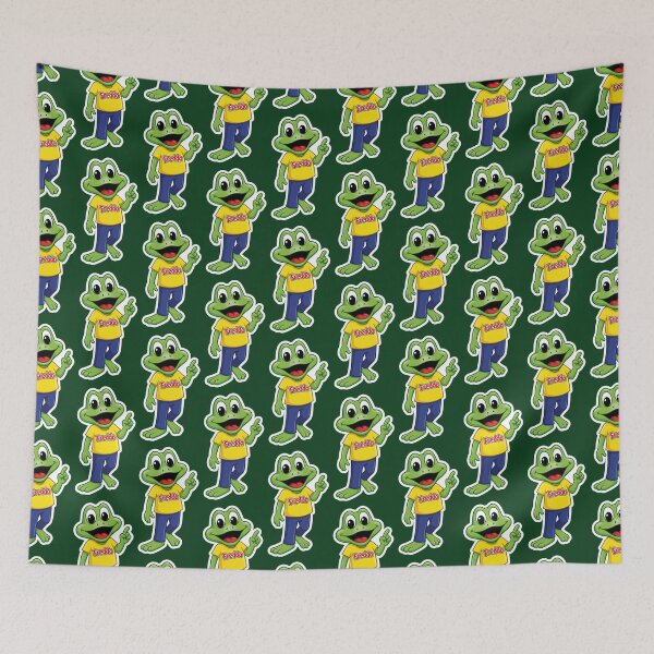 Item preview, Cute Green Frog Mascot Cartoon Sticker – Happy Amphibian Character Art designed and sold by Bhaskar Digital Art.