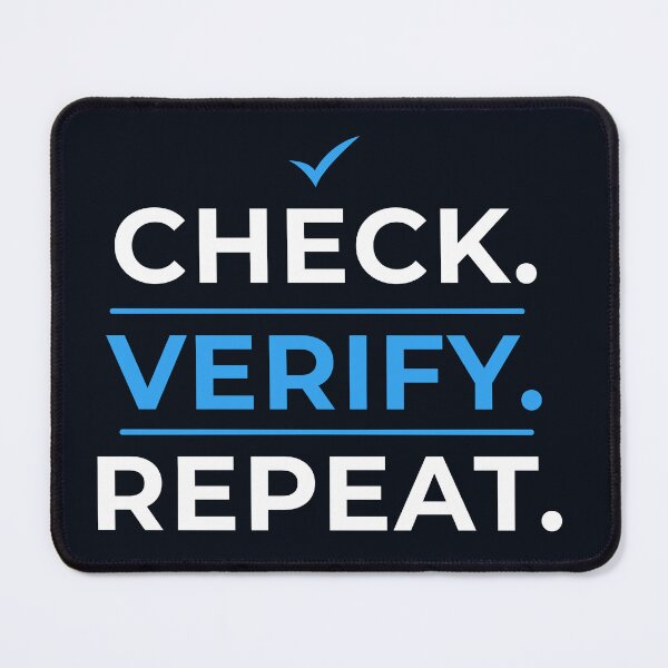 Item preview, Check Verify Repeat | Funny CPA Auditor Accounting Humor designed and sold by FCA SIR MERCH .