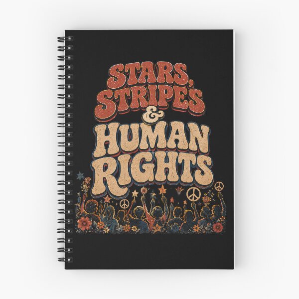 Item preview, Stars and Stripes and Human Rights shirt, Subtle Anti Trump shirt, Political Merch, Pro immigration shirt, Anti ICE shirt, social Justice designed and sold by THREE LITTLE BEANS.