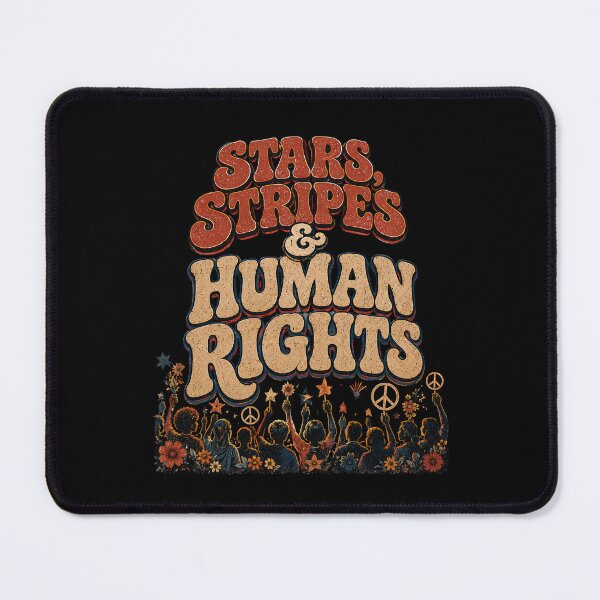 Item preview, Stars and Stripes and Human Rights shirt, Subtle Anti Trump shirt, Political Merch, Pro immigration shirt, Anti ICE shirt, social Justice designed and sold by THREE LITTLE BEANS.