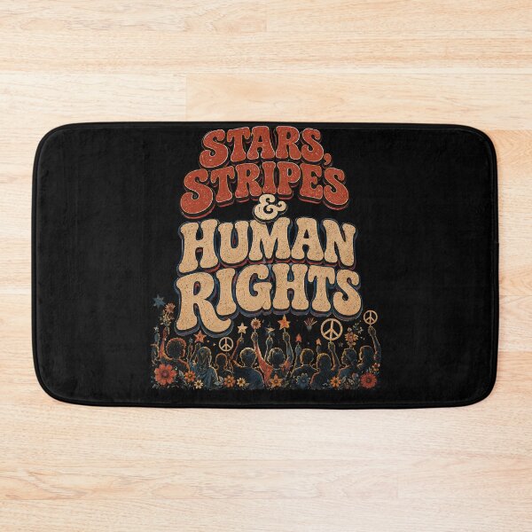 Item preview, Stars and Stripes and Human Rights shirt, Subtle Anti Trump shirt, Political Merch, Pro immigration shirt, Anti ICE shirt, social Justice designed and sold by THREE LITTLE BEANS.