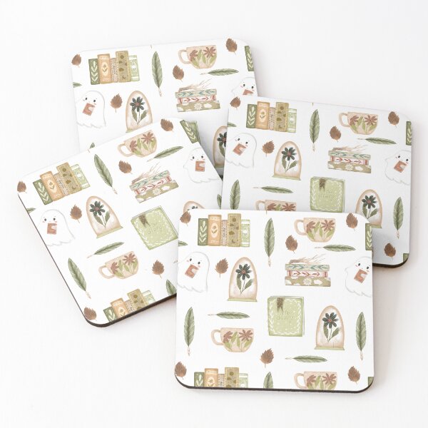 Item preview, Book lover ghost whimsy seamless pattern designed and sold by pinkyfish1010.
