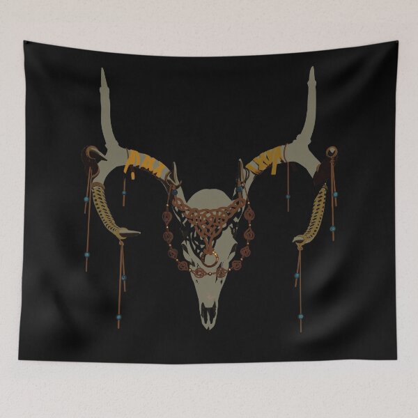 Item preview, Old Norse Deer Skull Ornamented Pagan Viking Art designed and sold by Rhapsodic1290.
