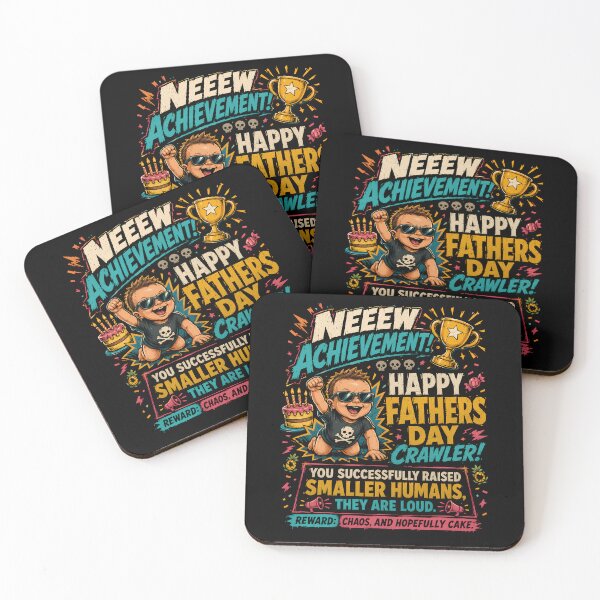 Item preview, Happy Father’s Day Gamer Dad Achievement Unlocked  designed and sold by THREE LITTLE BEANS.