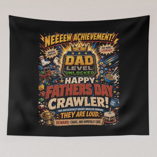 Item preview, Happy Father’s Day Gamer Dad Achievement Unlocked  designed and sold by THREE LITTLE BEANS.