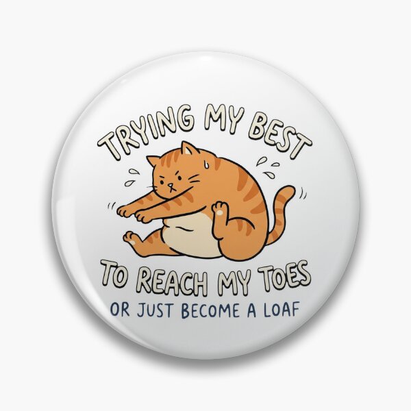 Item preview, Trying My Best To Reach My Toes Or Just Become A Loft Chonky Orange Cat Do Yoga designed and sold by Yellowriversss.