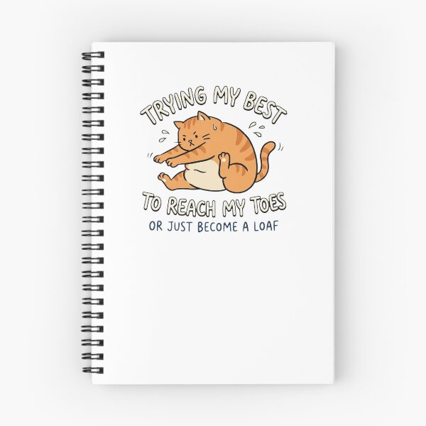 Item preview, Trying My Best To Reach My Toes Or Just Become A Loft Chonky Orange Cat Do Yoga designed and sold by Yellowriversss.