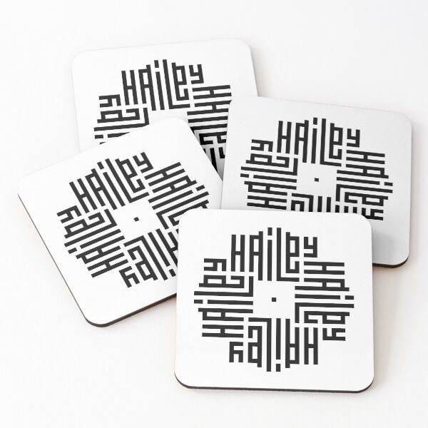 Item preview, HAILEY | Black  | Modern Geometric Kufi Calligraphy | From Name to Art   designed and sold by FOR YOUR NAME.