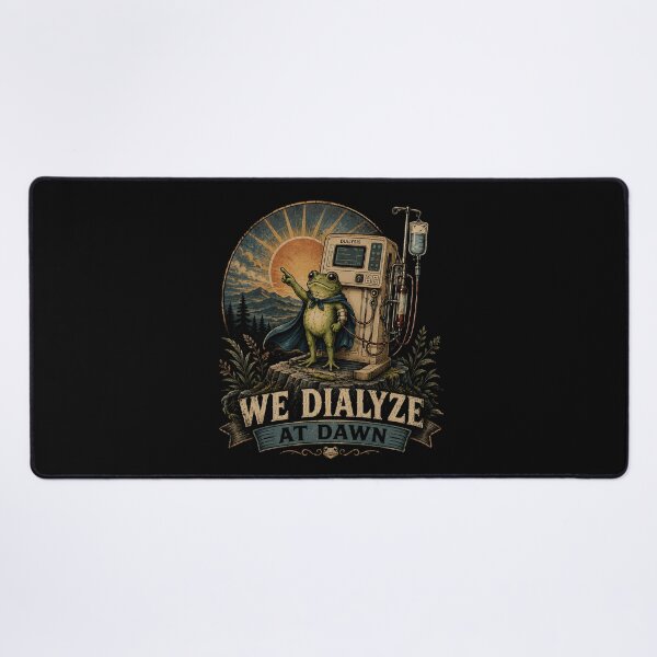 Item preview, We Dialyze At Dawn T-Shirt, dialysis patient support gift, kidney warrior graphic tee, renal care awareness designed and sold by THREE LITTLE BEANS.